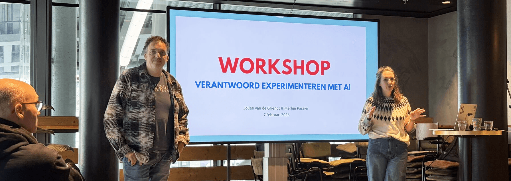 Merlijn Passier and Jolien van de Griendt presenting workshop
